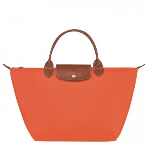 Bolsa de Mano Longchamp Le Pliage Original M Mujer Naranjas | CPLG-94725