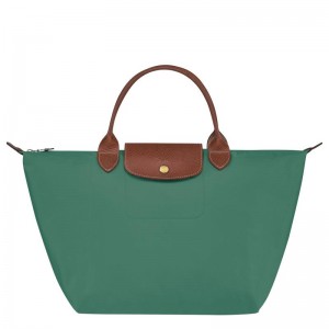 Bolsa de Mano Longchamp Le Pliage Original M Mujer Verdes | MWVQ-70639