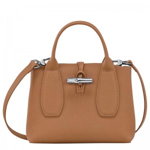 Bolsa de Mano Longchamp Roseau S Mujer Marrom | WZJU-58104