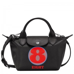 Bolsa de Mano Longchamp x Robert Indiana XS Hombre Negros | AXDZ-07369