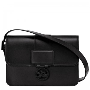 Bolsas Hombro Longchamp Box-Trot M Mujer Negros | EYOQ-14358