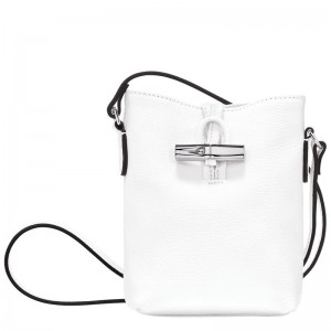 Bolsas Hombro Longchamp Roseau XS Mujer Blancos | HARD-18394