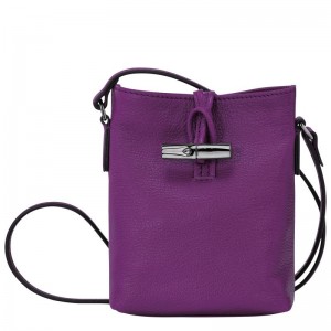 Bolsas Hombro Longchamp Roseau XS Mujer Morados | KLJX-14736