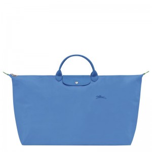 Bolsas de Viaje Longchamp Le Pliage Green M Mujer Azules | NMLQ-34089