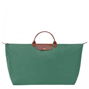 Bolsas de Viaje Longchamp Le Pliage Original M Mujer Verdes | QGWL-56381