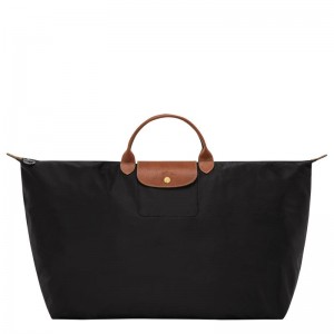 Bolsas de Viaje Longchamp Le Pliage Original M Mujer Negros | JBGX-50142