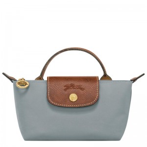 Bolso Pequeño Longchamp Le Pliage Original with handle Mujer Grises | YWVD-07348