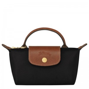 Bolso Pequeño Longchamp Le Pliage Original with handle Mujer Negros | JXRH-36104