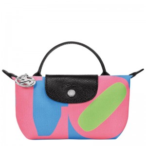 Bolso Pequeño Longchamp x Robert Indiana Mujer Rosas | ROKB-68520