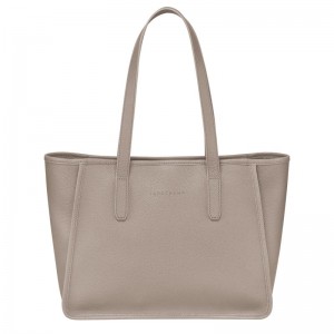 Bolso Tote Longchamp Le Foulonné L Mujer Grises | KITJ-92105