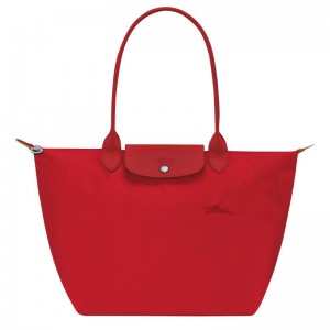 Bolso Tote Longchamp Le Pliage Green L Mujer Rojos | BDXU-14726