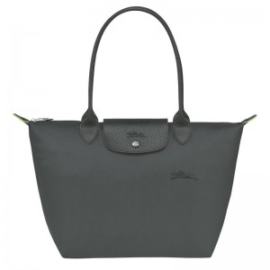 Bolso Tote Longchamp Le Pliage Green M Mujer Grises | SHAE-59087