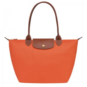 Bolso Tote Longchamp Le Pliage Original M Mujer Naranjas | LOCH-86724