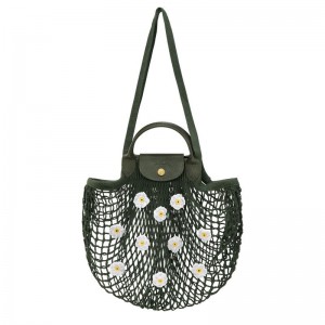 Mesh Bag Longchamp Le Pliage Filet L Mujer Kaki | BLTP-08243