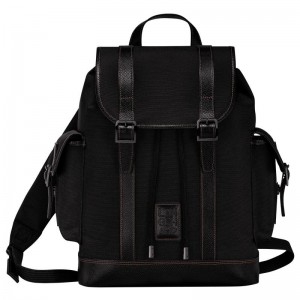 Mochilas Longchamp Boxford Hombre Negros | LONW-15263