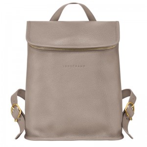 Mochilas Longchamp Le Foulonné Mujer Grises | FSIK-73056