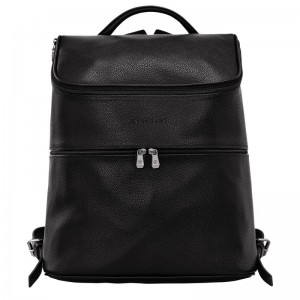 Mochilas Longchamp Le Foulonné Mujer Negros | LRWT-14290