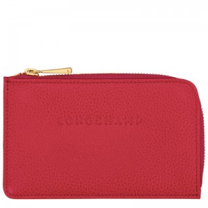 Tarjeteros Longchamp Le Foulonné Mujer Rojos | SLBA-57683