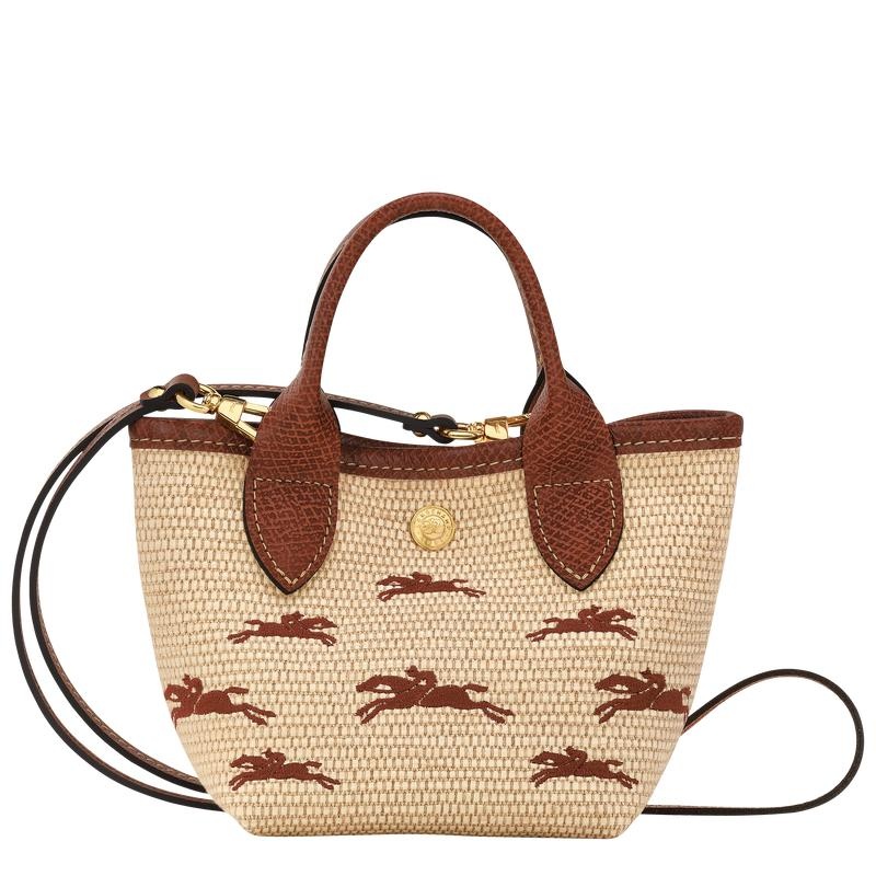 Basket Bag Longchamp Le Panier Pliage XS Mujer Marrom | KQRJ-23680