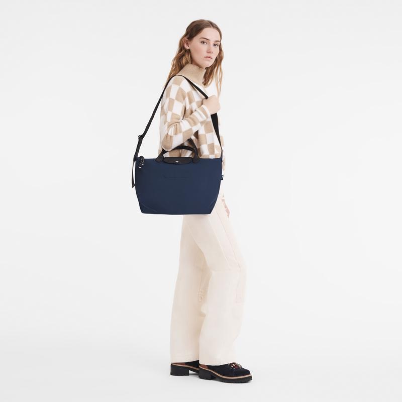 Bolsa de Mano Longchamp Le Pliage Energy L Mujer Azul Marino | IXUL-87196