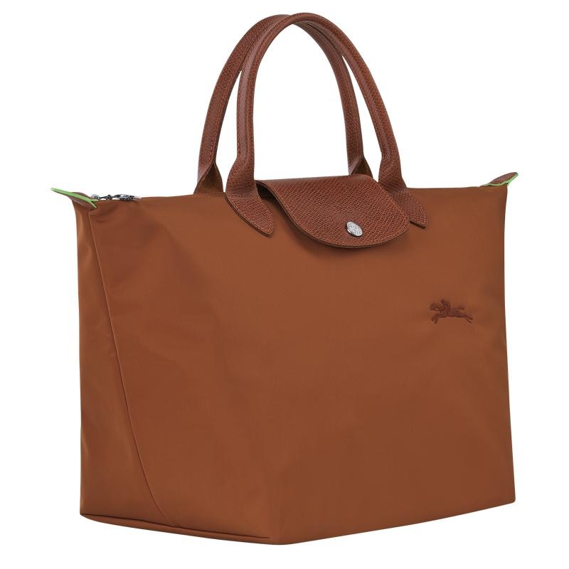 Bolsa de Mano Longchamp Le Pliage Green M Mujer Marrom | HAWP-31249