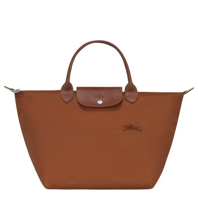 Bolsa de Mano Longchamp Le Pliage Green M Mujer Marrom | HAWP-31249