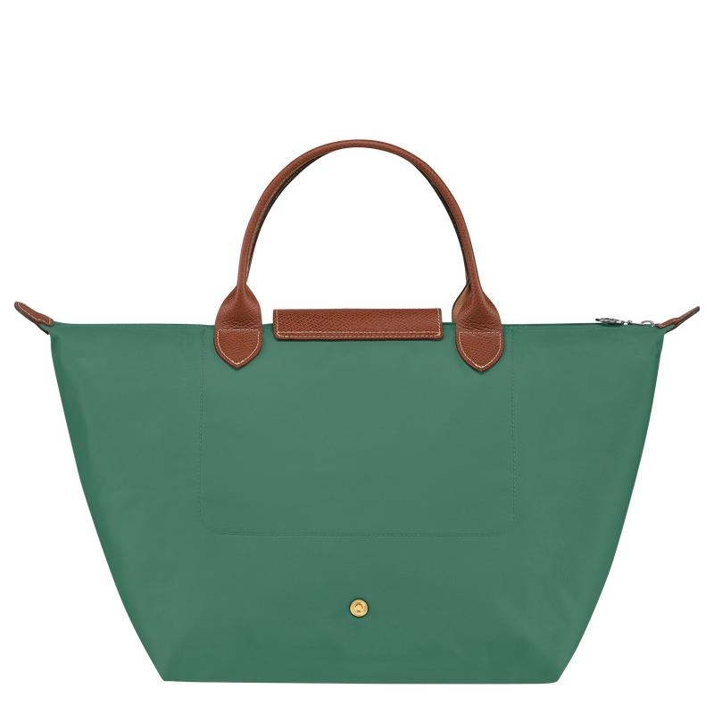 Bolsa de Mano Longchamp Le Pliage Original M Mujer Verdes | MWVQ-70639