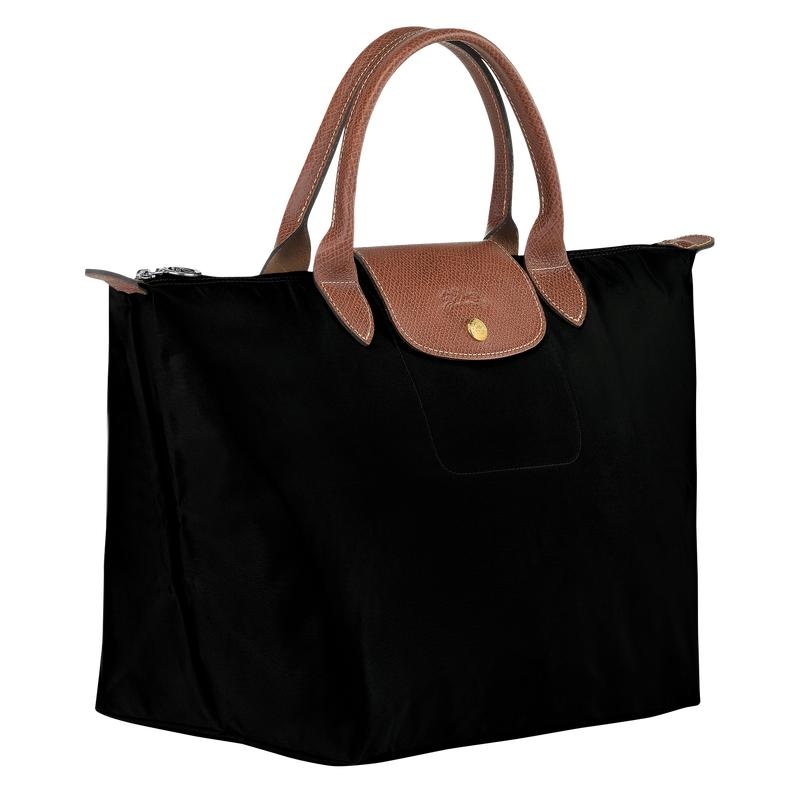 Bolsa de Mano Longchamp Le Pliage Original M Mujer Negros | YWSK-72084