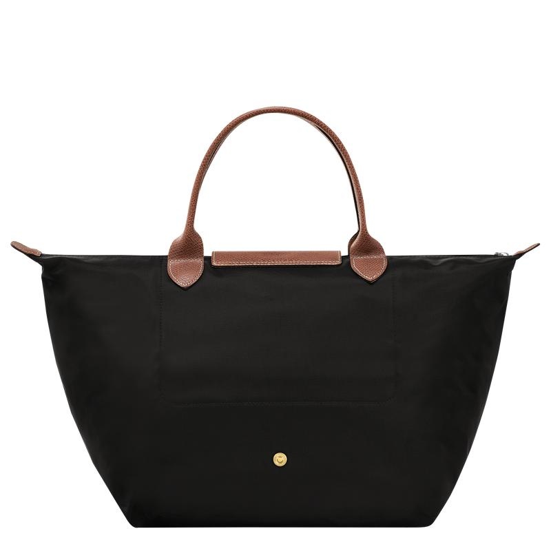 Bolsa de Mano Longchamp Le Pliage Original M Mujer Negros | YWSK-72084