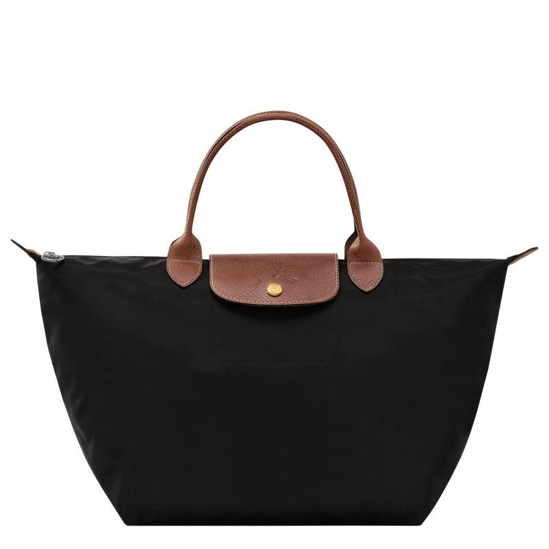 Bolsa de Mano Longchamp Le Pliage Original M Mujer Negros | YWSK-72084