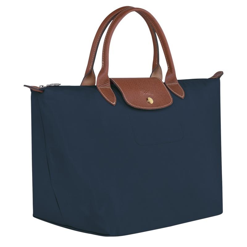 Bolsa de Mano Longchamp Le Pliage Original M Mujer Azul Marino | LHVX-59136