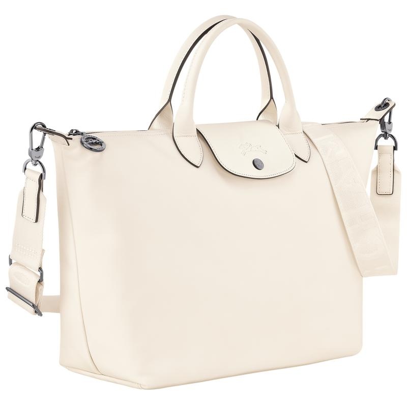 Bolsa de Mano Longchamp Le Pliage Xtra L Mujer Blancos | THVX-90678