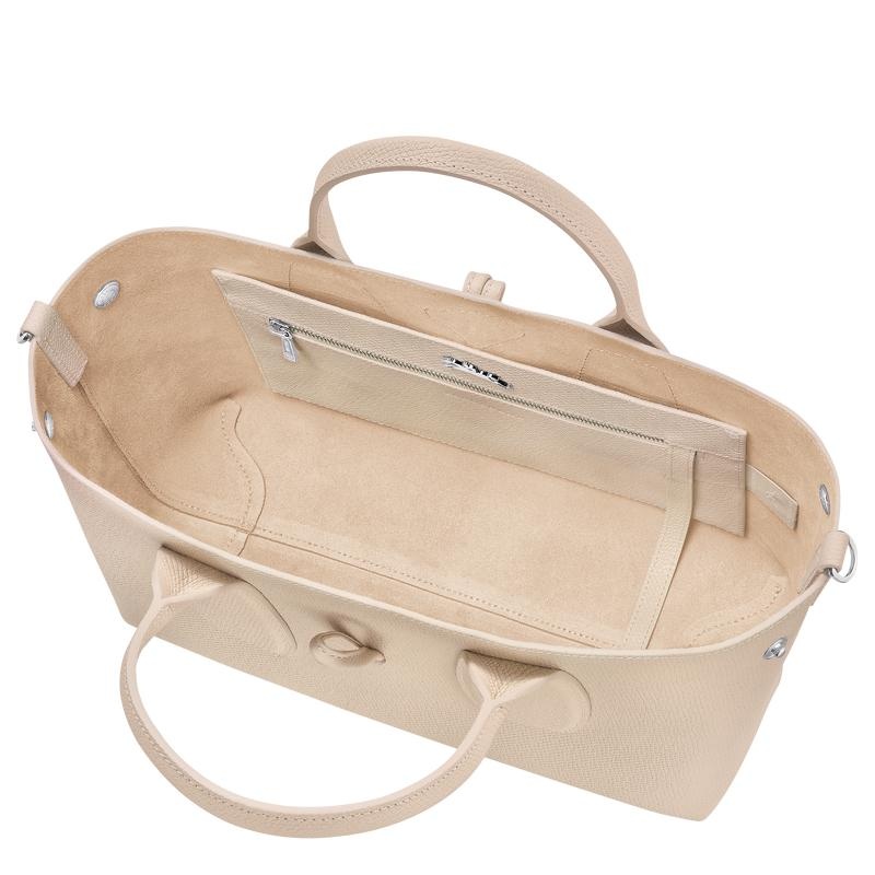 Bolsa de Mano Longchamp Roseau M Mujer Blancos | PGZH-23017