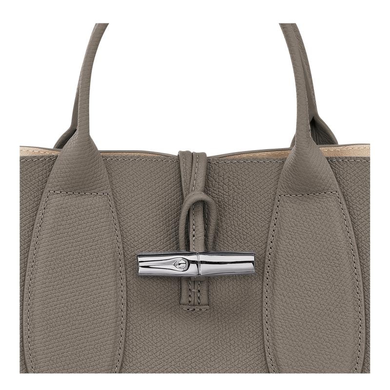 Bolsa de Mano Longchamp Roseau M Mujer Grises | FRND-59241