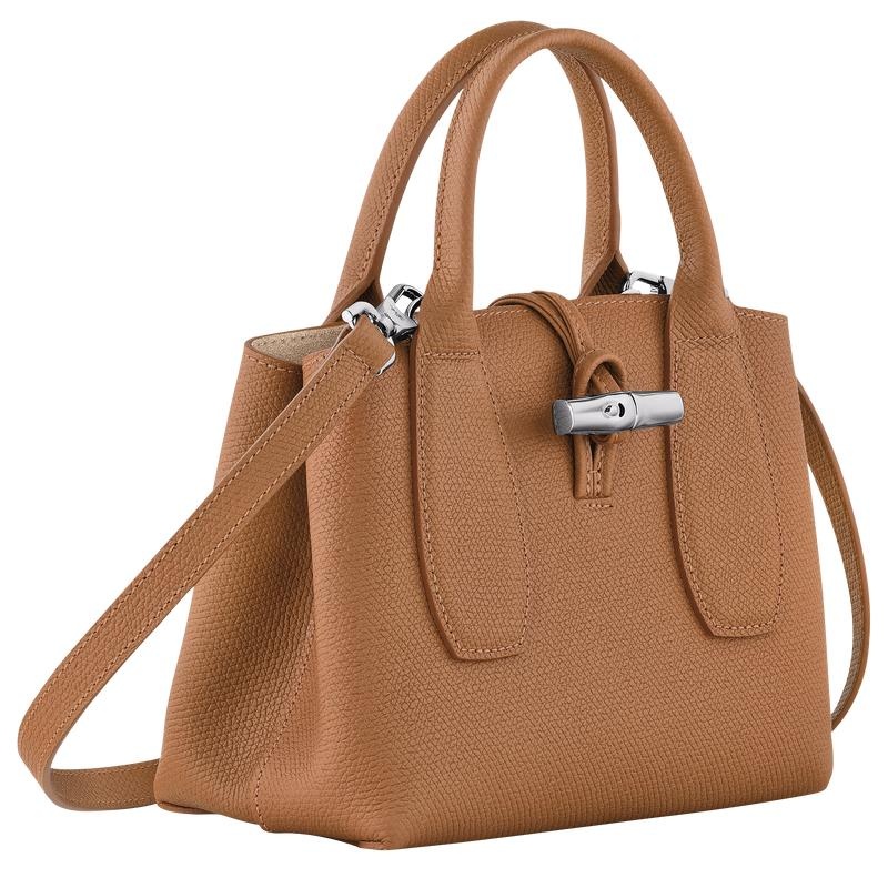 Bolsa de Mano Longchamp Roseau S Mujer Marrom | WZJU-58104