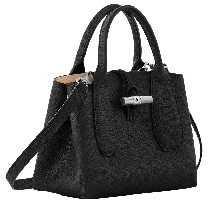 Bolsa de Mano Longchamp Roseau S Mujer Negros | PBES-01256