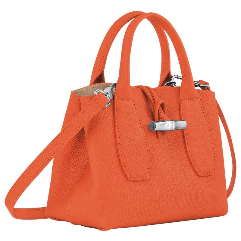 Bolsa de Mano Longchamp Roseau S Mujer Naranjas | TFNU-56378