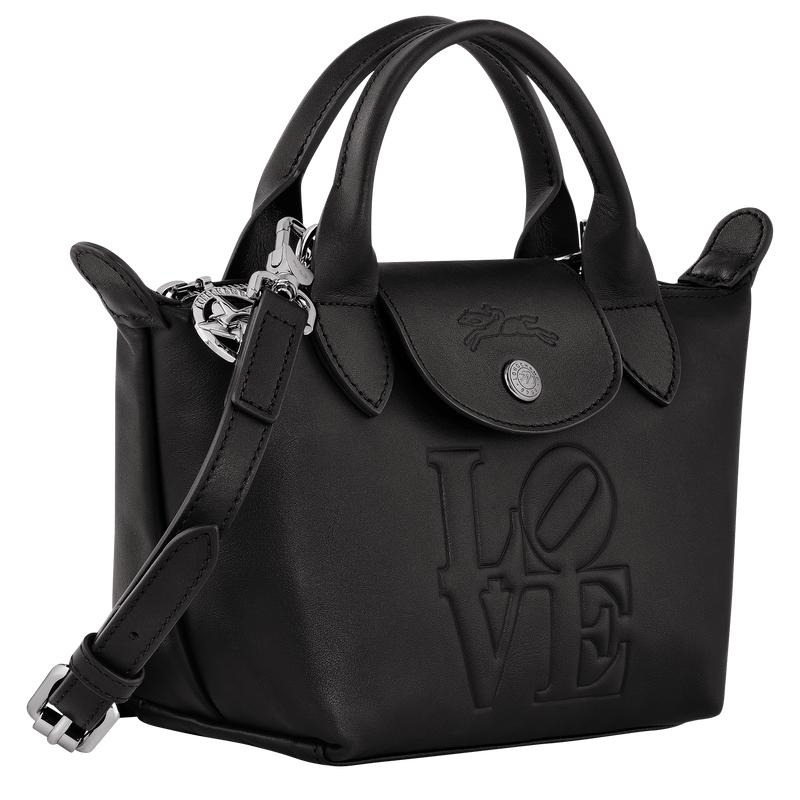 Bolsa de Mano Longchamp x Robert Indiana XS Mujer Negros | QTCA-32196