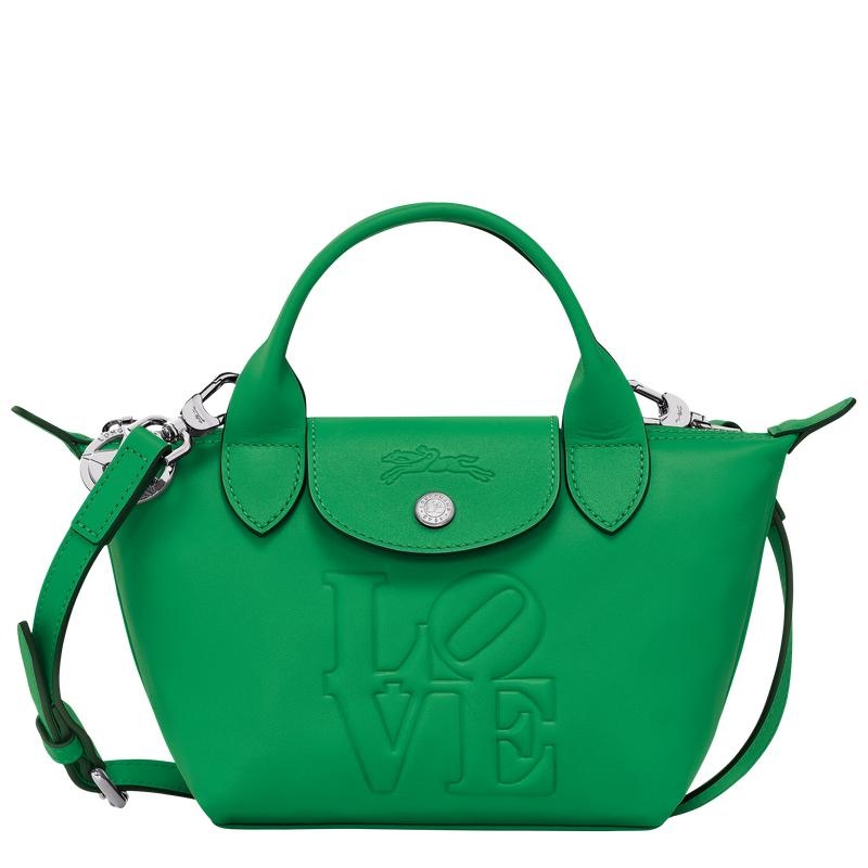 Bolsa de Mano Longchamp x Robert Indiana XS Mujer Verdes | WKMS-54768