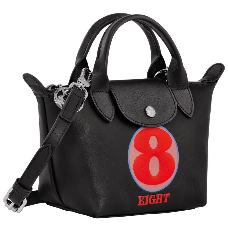 Bolsa de Mano Longchamp x Robert Indiana XS Mujer Negros | MXGV-16402