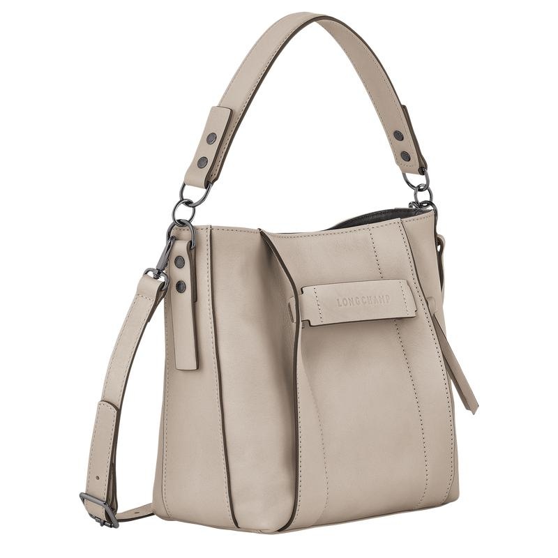 Bolsas Hombro Longchamp 3D S Mujer Grises | FEQW-31860