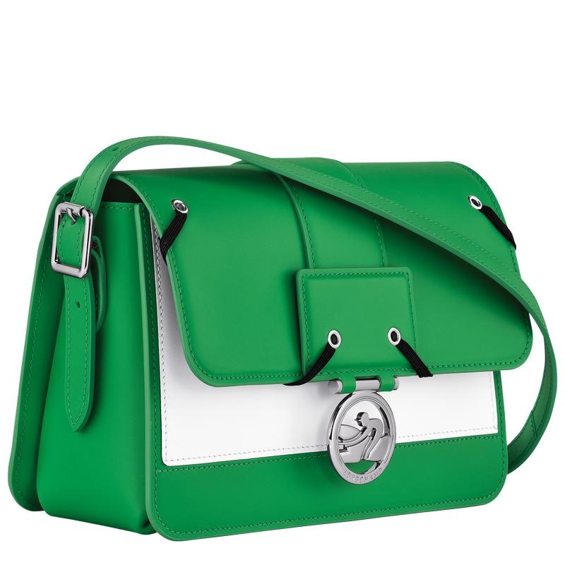 Bolsas Hombro Longchamp Box-Trot M Mujer Verdes | LTKW-03215