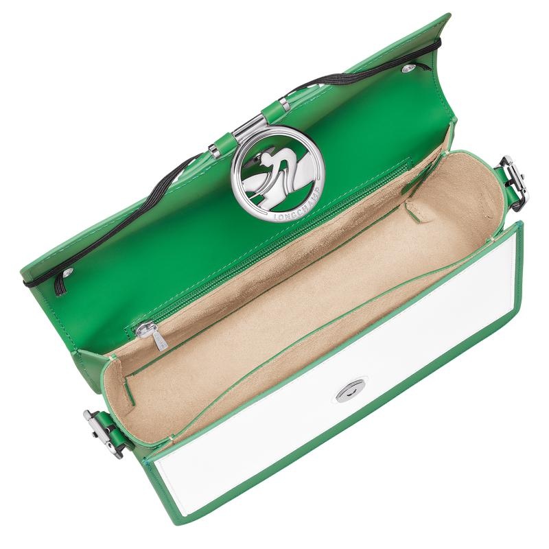 Bolsas Hombro Longchamp Box-Trot M Mujer Verdes | LTKW-03215