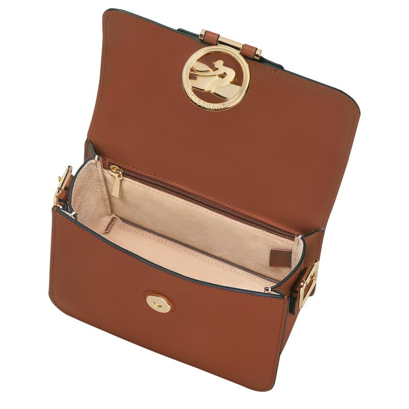 Bolsas Hombro Longchamp Box-Trot S Mujer Marrom | YEGH-50314