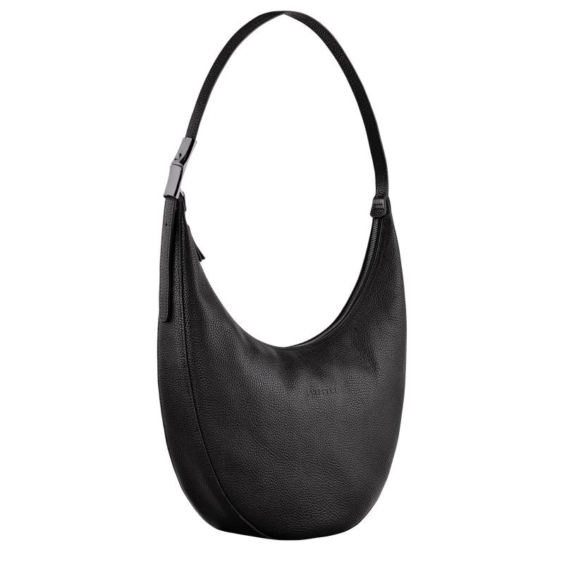 Bolsas Hombro Longchamp Roseau Essential L Mujer Negros | PWTG-65703