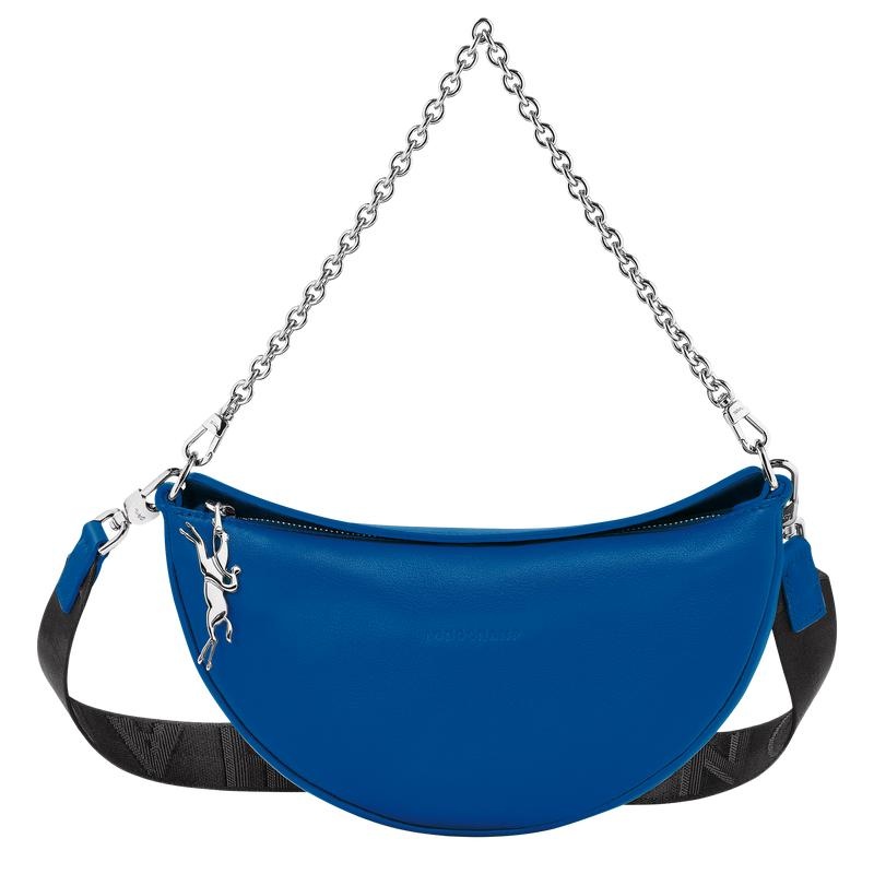 Bolsas Hombro Longchamp Smile S Mujer Azules | CRPO-09482