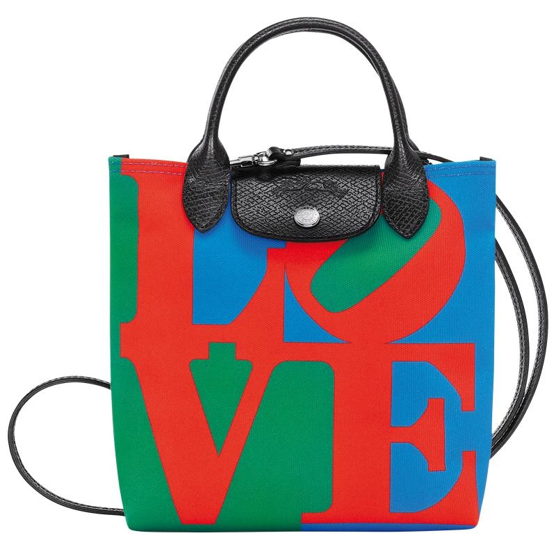 Bolsas Hombro Longchamp x Robert Indiana XS Mujer Red/Navy | CPIX-96783