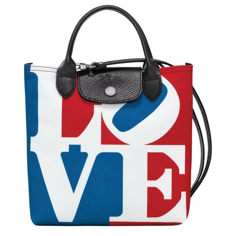 Bolsas Hombro Longchamp x Robert Indiana XS Mujer Blancos | OBAR-30167