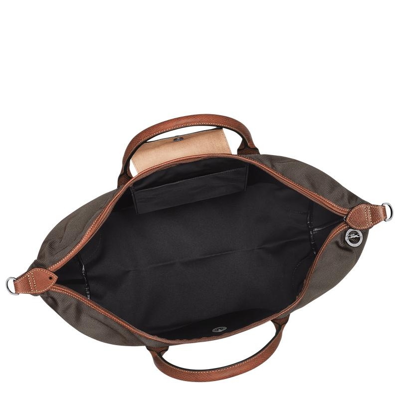 Bolsas de Viaje Longchamp Boxford S Hombre Marrom | RFBU-98315