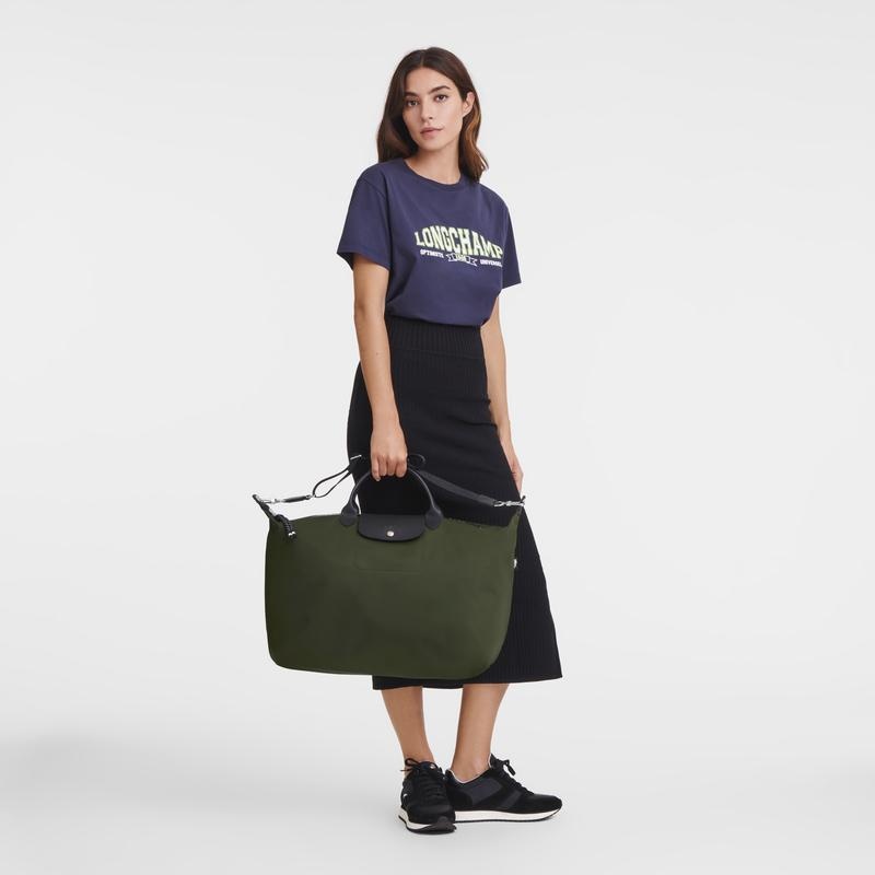 Bolsas de Viaje Longchamp Le Pliage Energy S Mujer Kaki | DTNP-23658